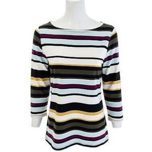 Ann Taylor Factory Striped Boatneck